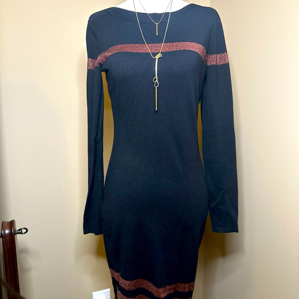 Venus black long dress size small